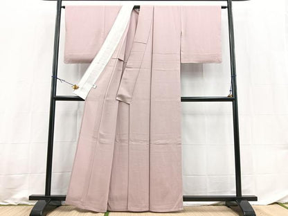 平和屋着物＊夏物　色無地　絽　薄柿色　正絹　逸品　未使用　BAAX9016yc
