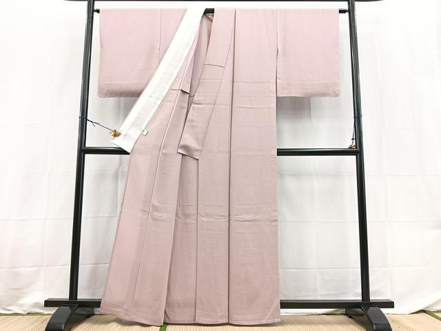 平和屋着物＊夏物　色無地　絽　薄柿色　正絹　逸品　未使用　BAAX9016yc
