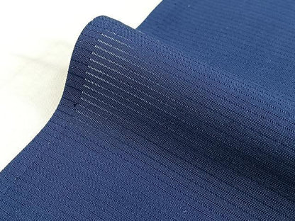 平和屋着物＊夏物　色無地　絽　深縹色　正絹　逸品　BAAX9019yc