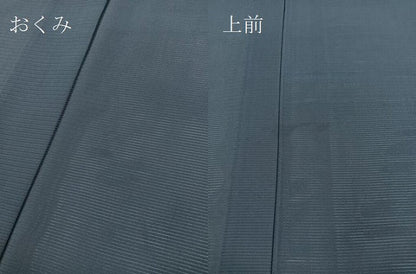 平和屋着物＊夏物　色無地　絽　青藍色　正絹　逸品　BAAX9020yc