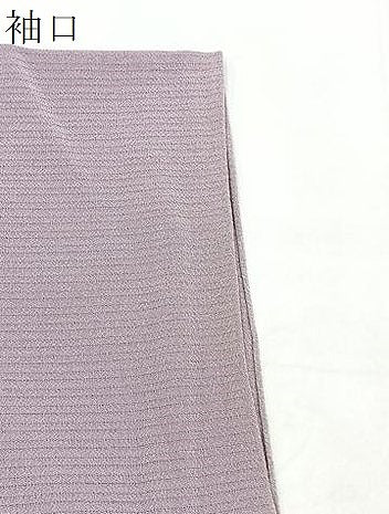 平和屋着物＊夏物　色無地　絽縮緬　浅紫色　高島屋扱い　正絹　逸品　BAAX9024yc