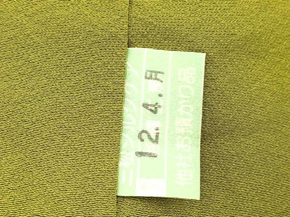 平和屋着物●上質な色無地　青丹色　正絹　逸品　BAAX9029yc