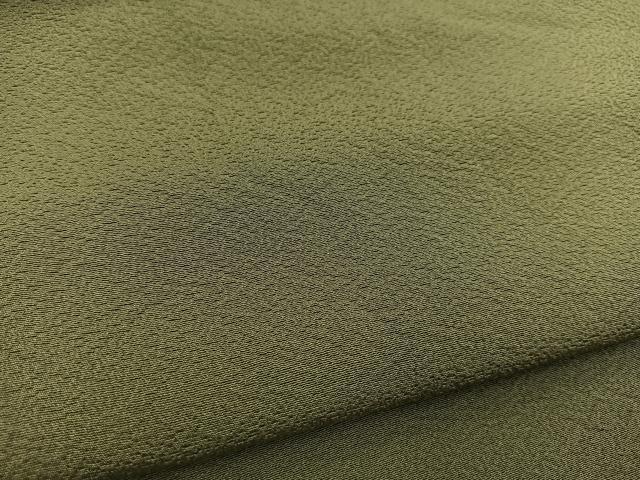 平和屋着物●上質な色無地　老竹色　正絹　逸品　未使用　BAAX9035yc