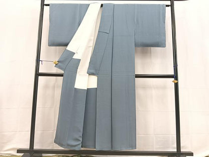 平和屋着物■上質な色無地　薄花色　正絹　逸品　BAAX9036yc