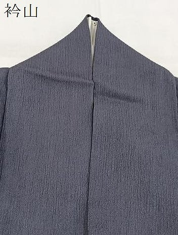 平和屋着物●上質な色無地　褐色　ロング丈　正絹　逸品　BAAX9049yc