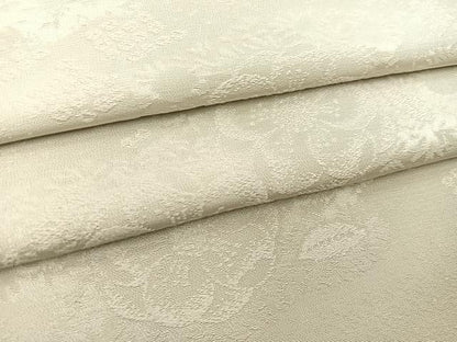 平和屋着物●上質な色無地　辻が花地紋　絹鼠色　正絹　逸品　BAAX9051yc