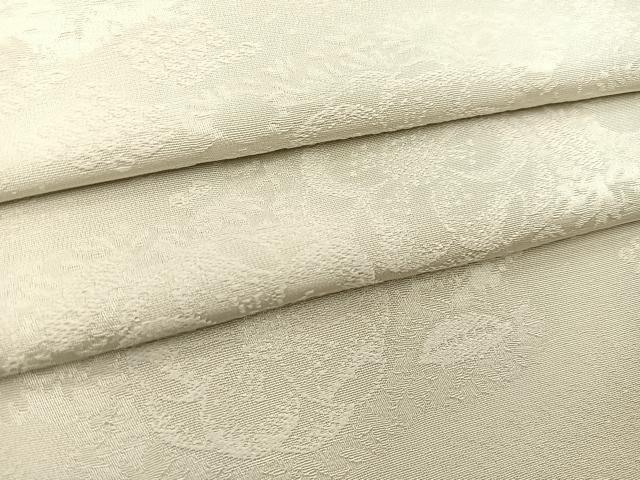 平和屋着物●上質な色無地　辻が花地紋　絹鼠色　正絹　逸品　BAAX9051yc