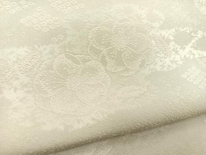 平和屋着物●上質な色無地　辻が花地紋　絹鼠色　正絹　逸品　BAAX9051yc