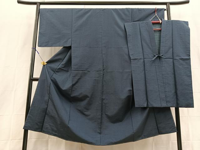 平和屋着物■男性　本場大島紬　袖無し羽織セット　100亀甲　総詰め　正絹　逸品　未使用　BAAX9061yc