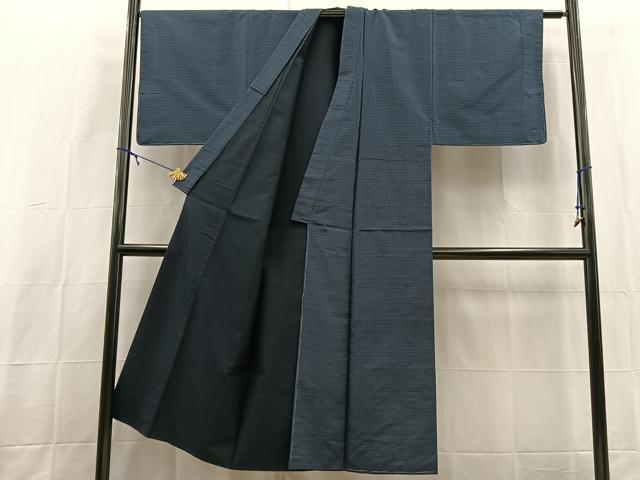 平和屋着物■男性　本場大島紬　袖無し羽織セット　100亀甲　総詰め　正絹　逸品　未使用　BAAX9061yc
