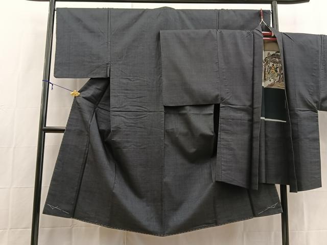 平和屋着物■男性　本場大島紬　アンサンブル　100亀甲　総詰め　長羽織　正絹　逸品　未使用　BAAX9068yc