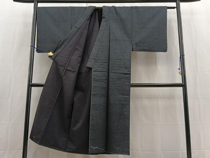 平和屋着物■男性　本場大島紬　アンサンブル　100亀甲　総詰め　長羽織　正絹　逸品　未使用　BAAX9068yc