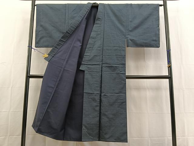 平和屋着物□男性 本場大島紬 アンサンブル 100亀甲 総詰め 正絹 逸品