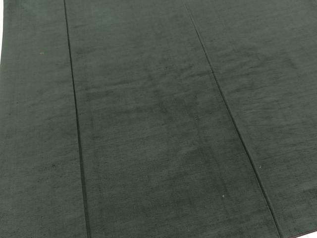 平和屋着物■男性　紬　錆鼠色　正絹　逸品　BAAX9074yc