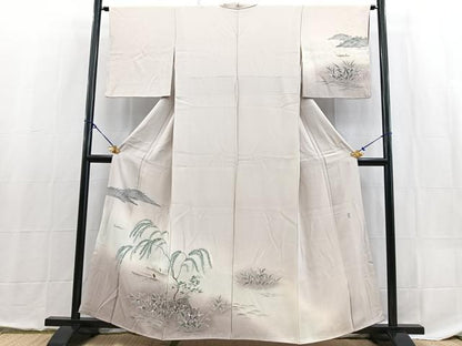 平和屋着物■訪問着　友禅　作家物　人物風景文　暈し染め　正絹　逸品　BAAX9078yc