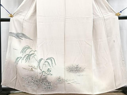 平和屋着物■訪問着　友禅　作家物　人物風景文　暈し染め　正絹　逸品　BAAX9078yc