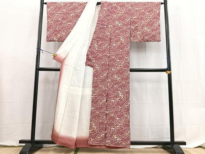 平和屋着物■上質な小紋　抽象文　正絹　逸品　未使用　BAAX9083yc