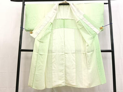 平和屋着物■長襦袢　無双仕立て　鹿の子文様　暈し染め　正絹　逸品　BAAX9086yc