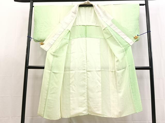 平和屋着物■長襦袢　無双仕立て　鹿の子文様　暈し染め　正絹　逸品　BAAX9086yc