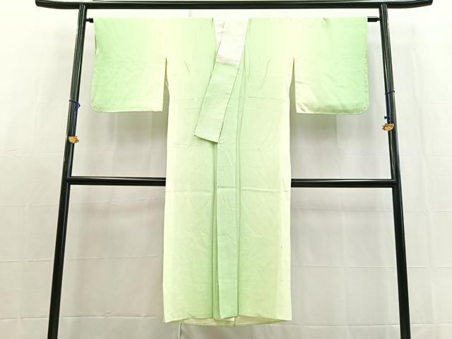 平和屋着物■長襦袢　無双仕立て　鹿の子文様　暈し染め　正絹　逸品　BAAX9086yc