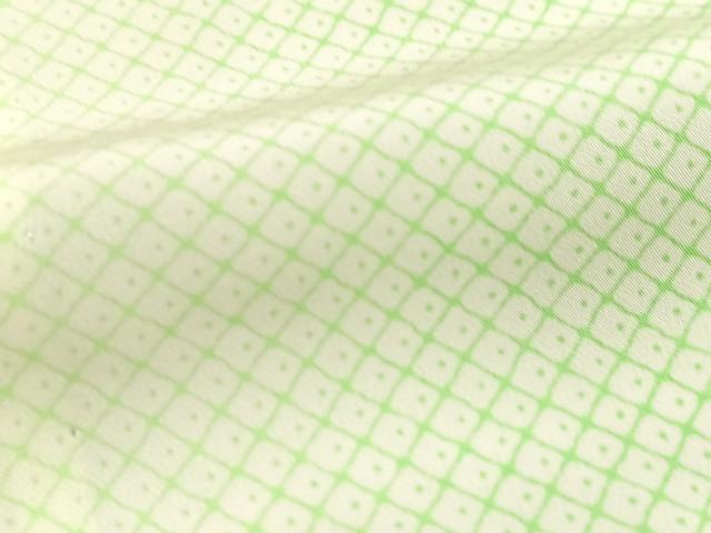 平和屋着物■長襦袢　無双仕立て　鹿の子文様　暈し染め　正絹　逸品　BAAX9086yc