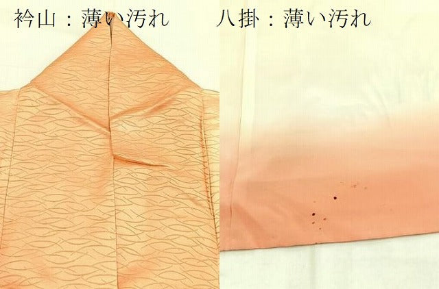 平和屋着物■訪問着　駒刺繍　花車文　暈し染め　金彩　正絹　逸品　BAAX9095yc