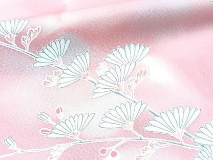 平和屋着物■上質な小紋　裏菊文　暈し染め　正絹　逸品　BAAX9097yc