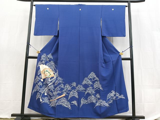 平和屋着物■豪華色留袖　扇面花文　正絹　逸品　BAAX9104yc
