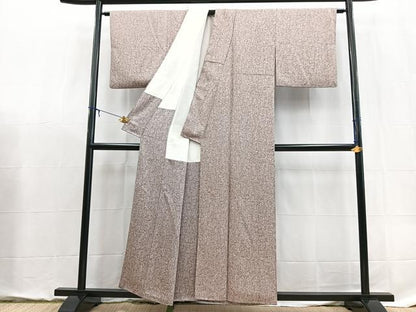 平和屋着物■上質な小紋　霞文　正絹　逸品　BAAX9105yc