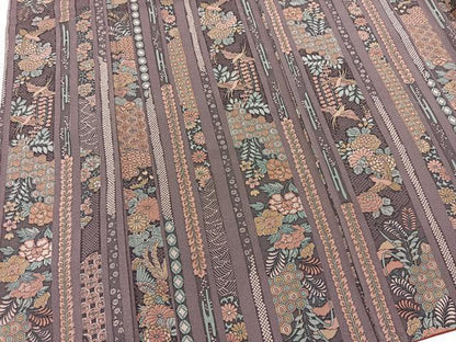 平和屋着物■上質な小紋　花鳥間道　正絹　逸品　BAAX9109yc