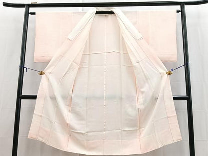 平和屋着物■長襦袢　無双仕立て　枝花地紋　暈し染め　正絹　逸品　BAAX9121yc