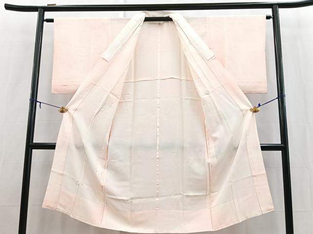 平和屋着物■長襦袢　無双仕立て　枝花地紋　暈し染め　正絹　逸品　BAAX9121yc