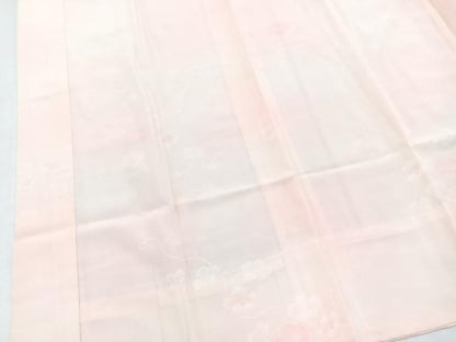 平和屋着物■長襦袢　無双仕立て　枝花地紋　暈し染め　正絹　逸品　BAAX9121yc
