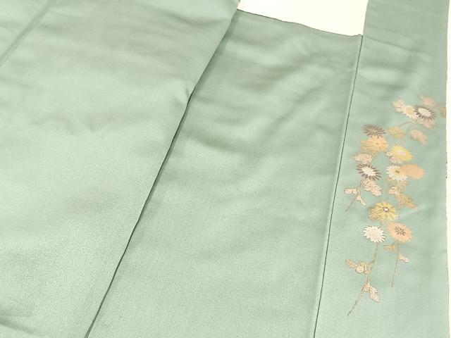 平和屋着物■訪問着　流水花文　暈し染め　金彩　正絹　逸品　BAAX9123yc