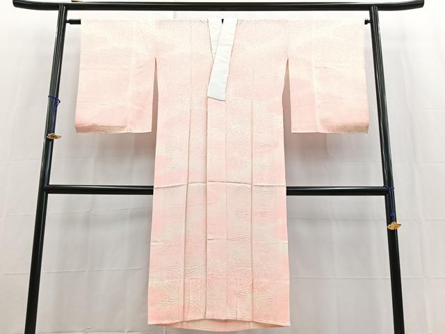 平和屋着物■長襦袢　無双仕立て　雲重ね菊地紋　暈し染め　正絹　逸品　BAAX9125yc