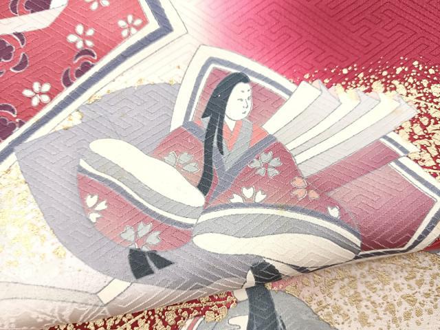 平和屋着物■豪華振袖　十二単　暈し染め　金彩　正絹　逸品　BAAX9135yc