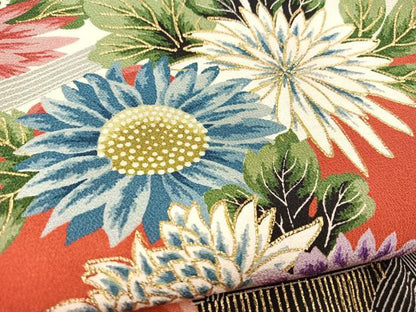 平和屋着物■豪華振袖　風景花文　金彩　正絹　逸品　BAAX9136yc
