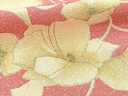 平和屋着物■上質な小紋　花唐草文　正絹　逸品　BAAX9138yc