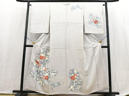 平和屋着物■訪問着　草花文　暈し染め　正絹　逸品　BAAX9145yc