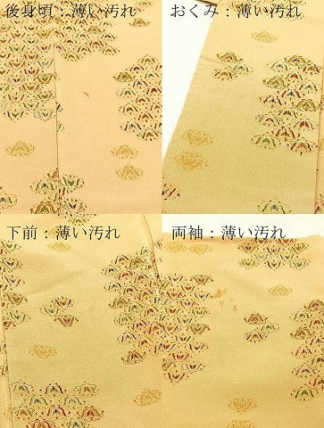 平和屋着物■上質な小紋　舞蝶文　鬼しぼ縮緬　正絹　逸品　BAAX9147yc