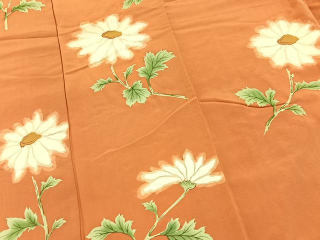 平和屋着物■訪問着　手描き　草花文　正絹　逸品　BAAX9150yc
