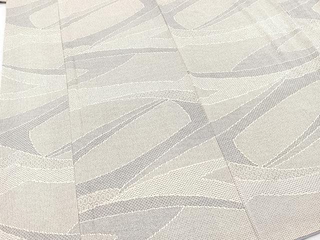 平和屋着物■上質な小紋　幾何学文様　正絹　逸品　BAAX9154yc