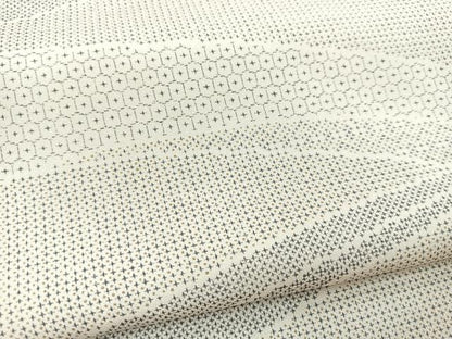 平和屋着物■上質な小紋　幾何学文様　正絹　逸品　BAAX9154yc