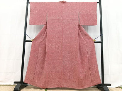平和屋着物■上質な小紋　霞文　たたき染め　正絹　逸品　BAAX9162yc
