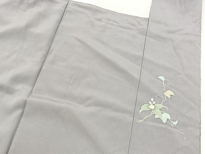 平和屋着物■訪問着　友禅　枝花文　たたき染め　正絹　逸品　未使用　BAAX9169yc