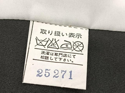 平和屋着物■豪華黒留袖　松竹梅扇文　金銀彩　正絹　逸品　BAAX9171yc