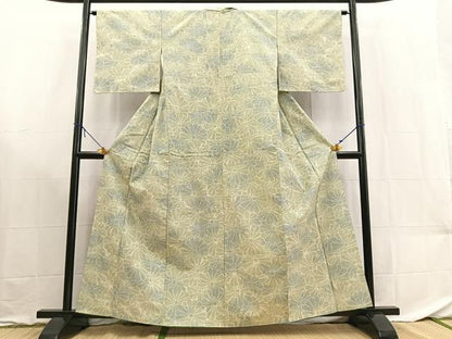 平和屋着物■上質な紬　菊尽くし　正絹　逸品　BAAX9185yc