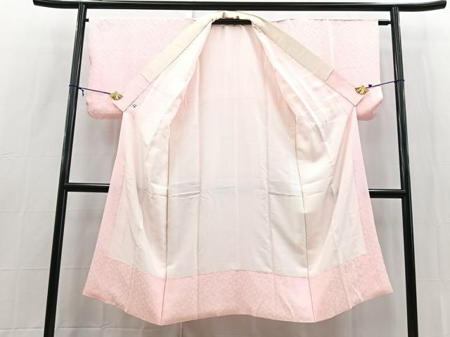 平和屋着物■長襦袢　袷　絞り　枝桜地紋　やまと誂製　正絹　逸品　BAAX9204yc