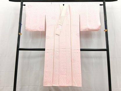 平和屋着物■長襦袢　袷　絞り　枝桜地紋　やまと誂製　正絹　逸品　BAAX9204yc