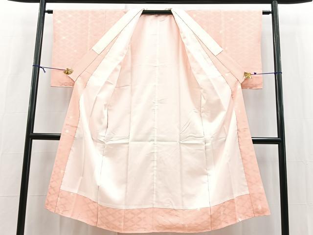 平和屋着物■長襦袢　袷　七宝文　正絹　逸品　未使用　BAAX9206yc